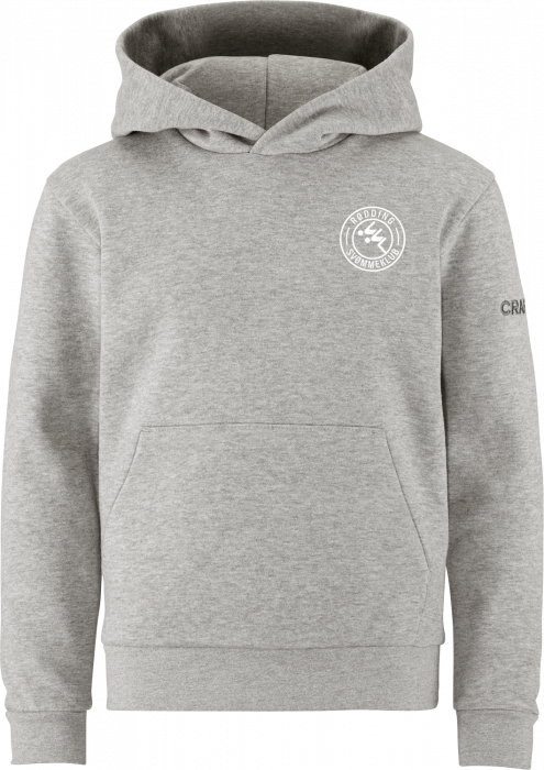 Craft - Rødding Svømmeklub Hoodie Kids - Grå Melange DK